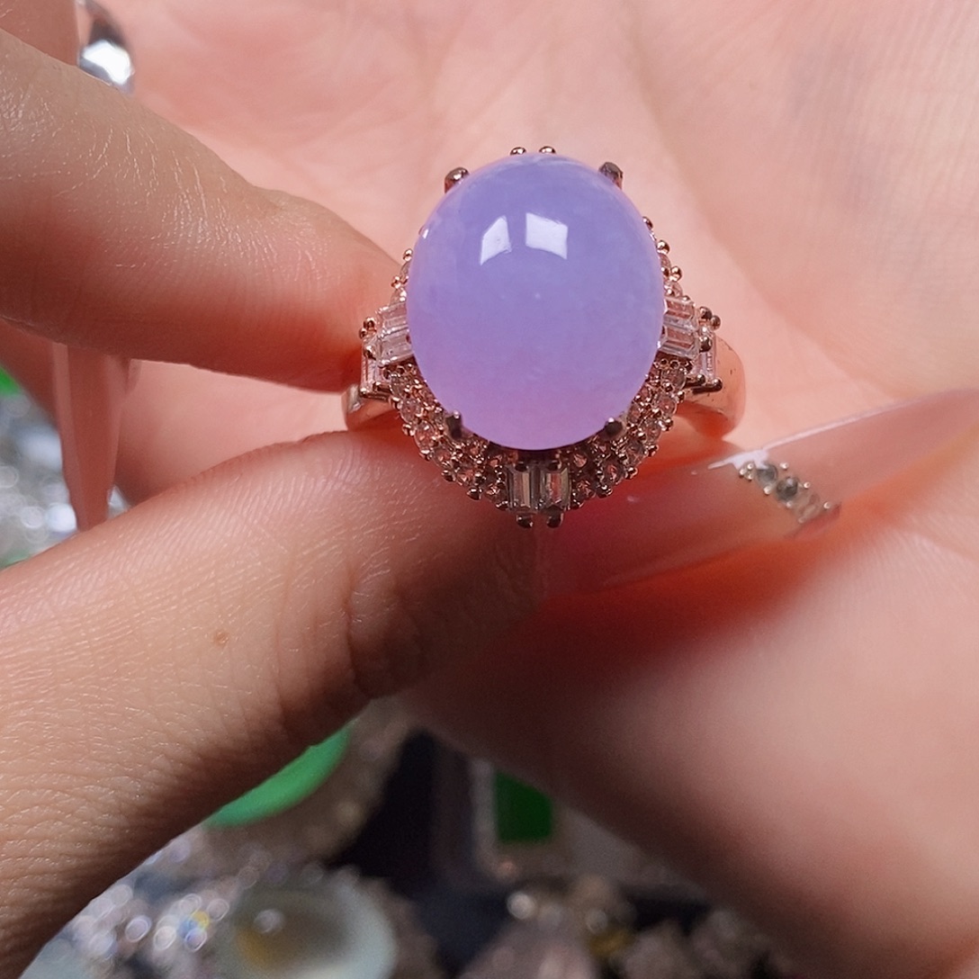 翡翠戒指未镶嵌翡翠戒指