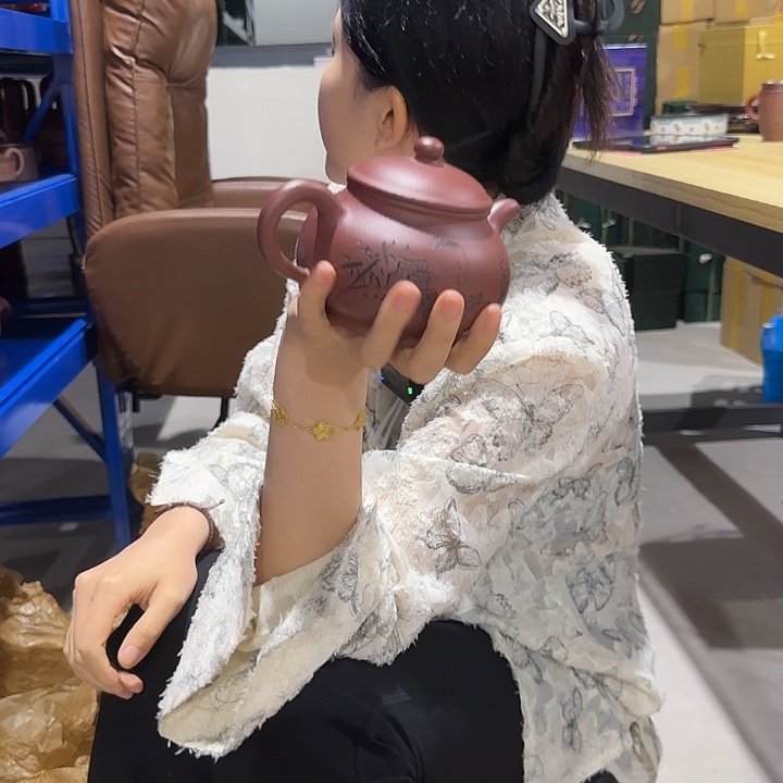 宜兴紫砂团团紫砂精选紫砂壶