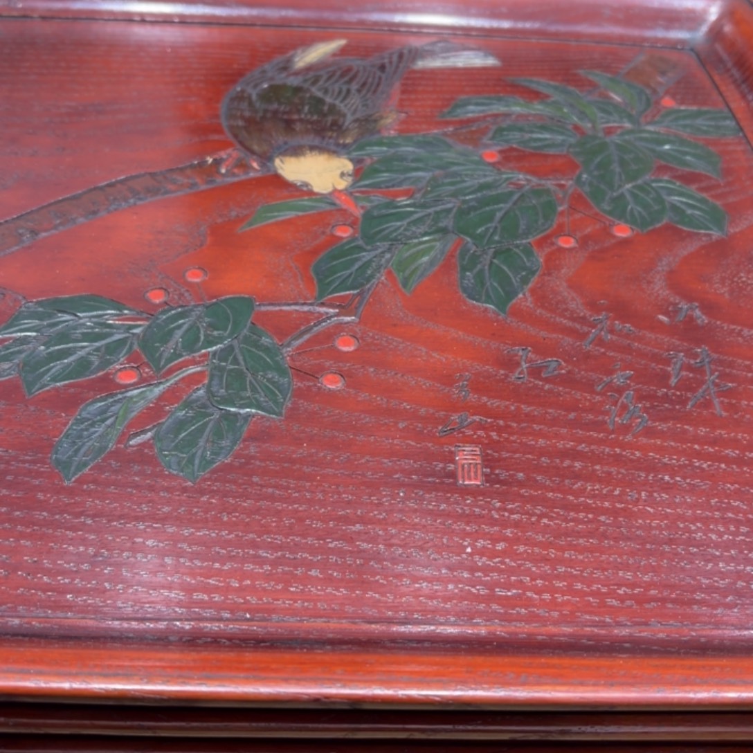 好***习木般若中古美术工艺品