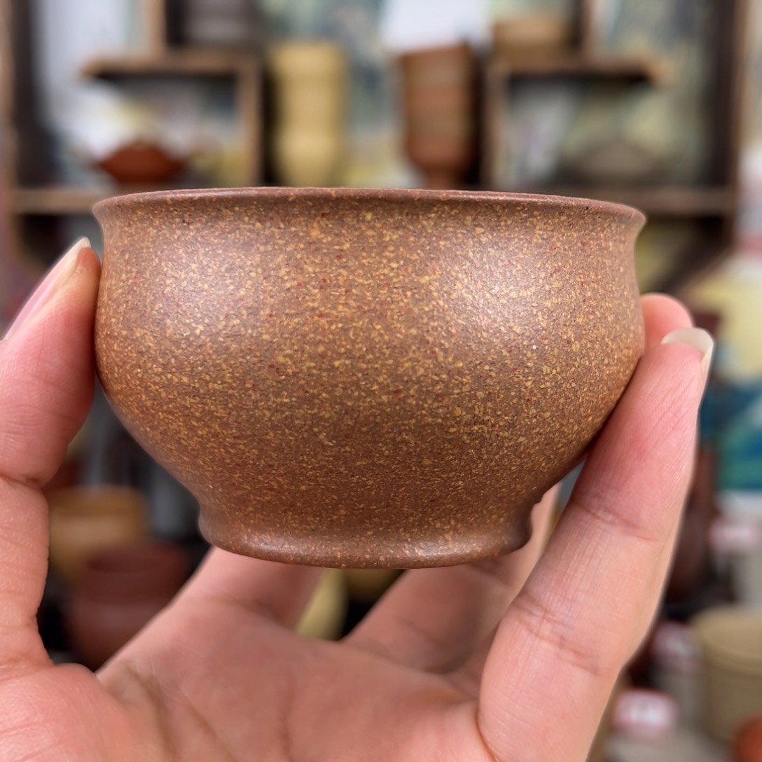 紫砂茶杯拙器甄选，纯原本矿。