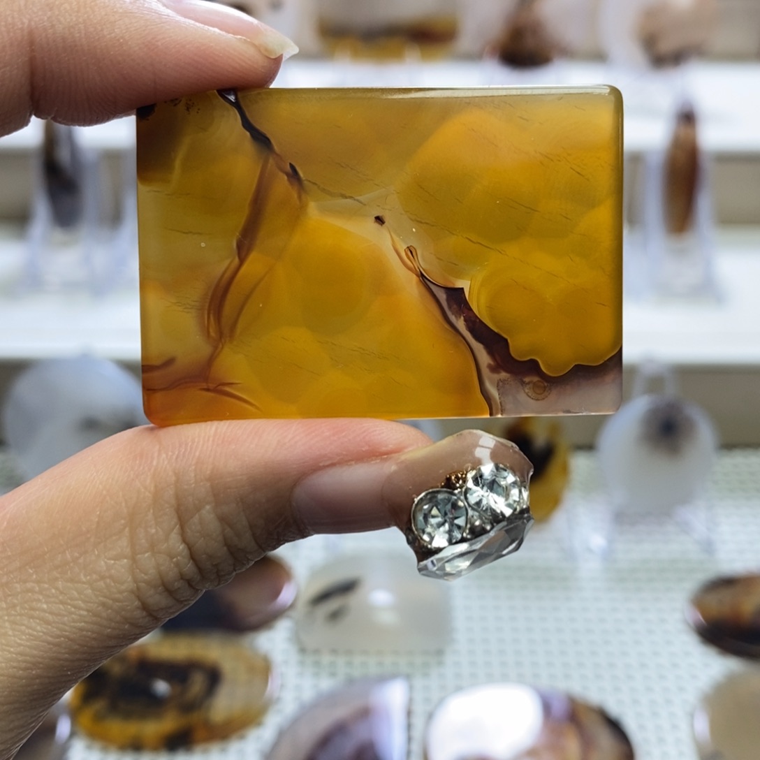 玛瑙/玉髓未镶嵌吊坠(不含链)