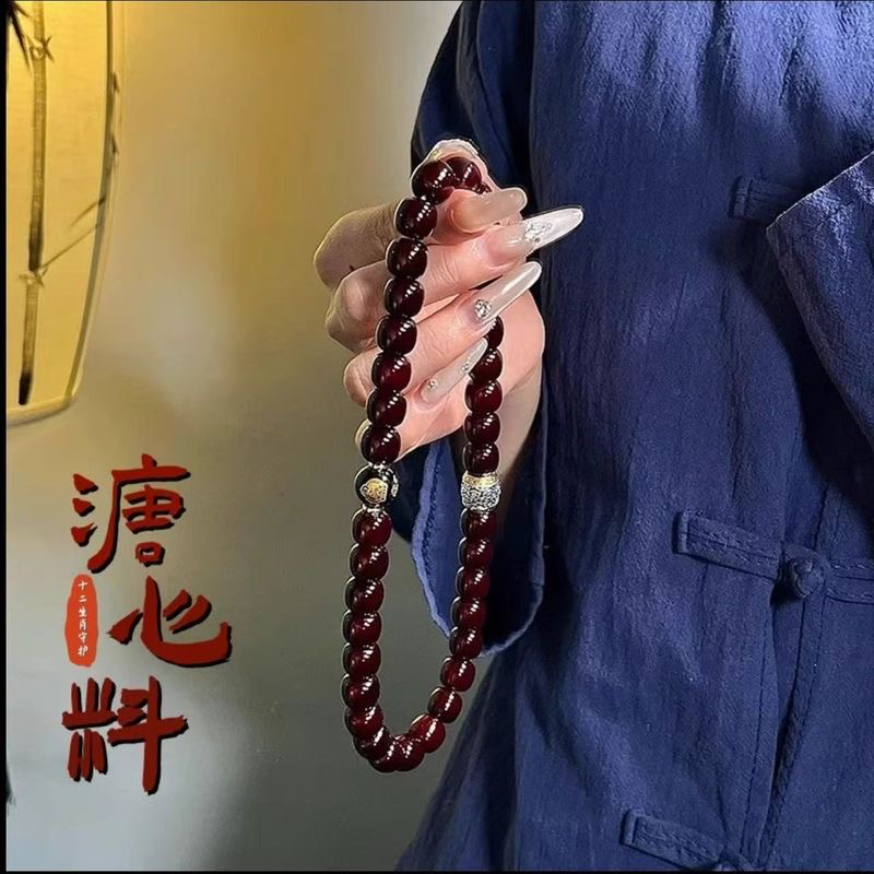 【十二生肖】菩提双圈手串溏心老料生肖文玩老型桶珠赠加厚盘玩袋