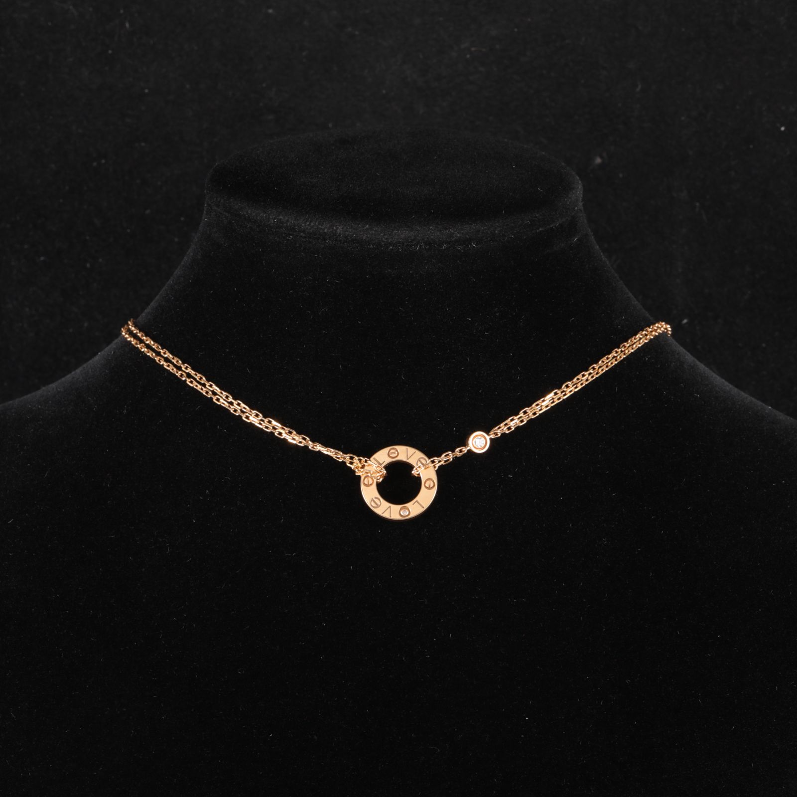 99新 Cartier/卡地亚 【芦芦】圆饼18K玫瑰金/钻石 TP030433
