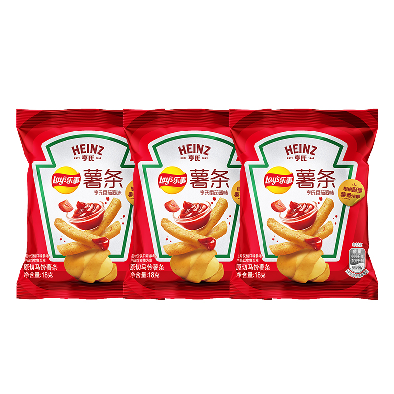 乐事真脆薯条番茄味18克*3包