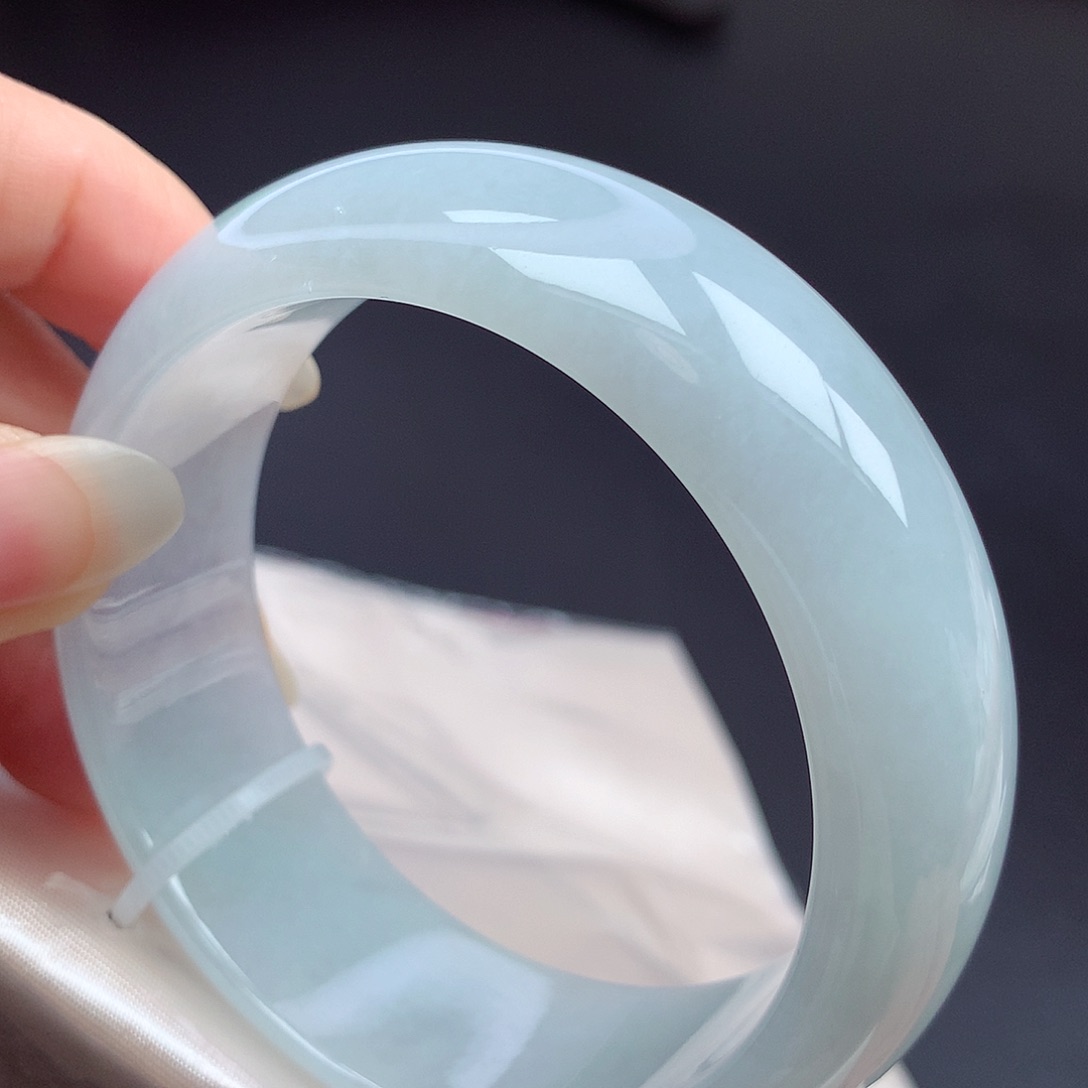 翡翠未镶嵌手镯56.3圈口