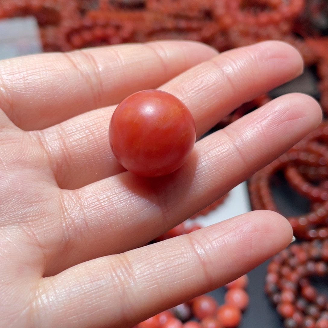 南红玛瑙手链未镶嵌