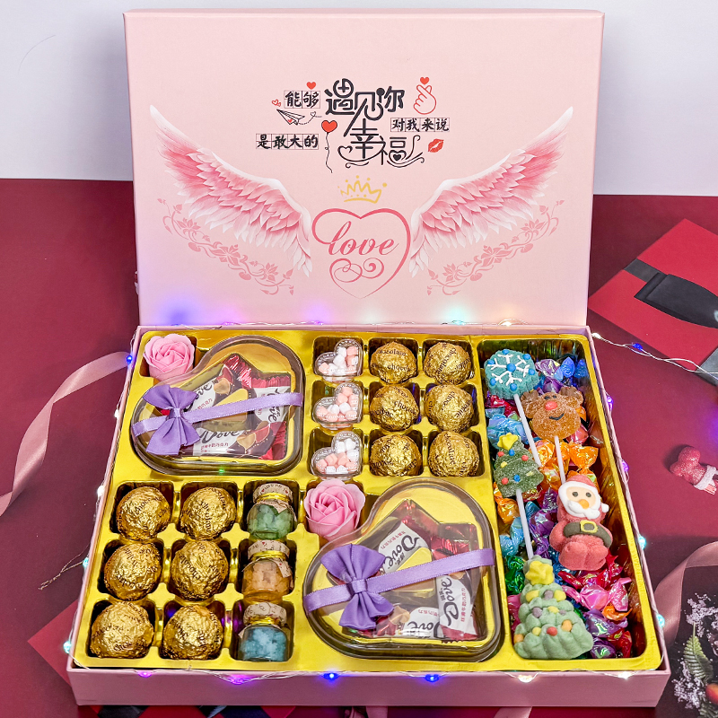 Dove/德芙圣诞节礼物送女朋友夹心巧克力糖果巧克力生日礼物礼盒