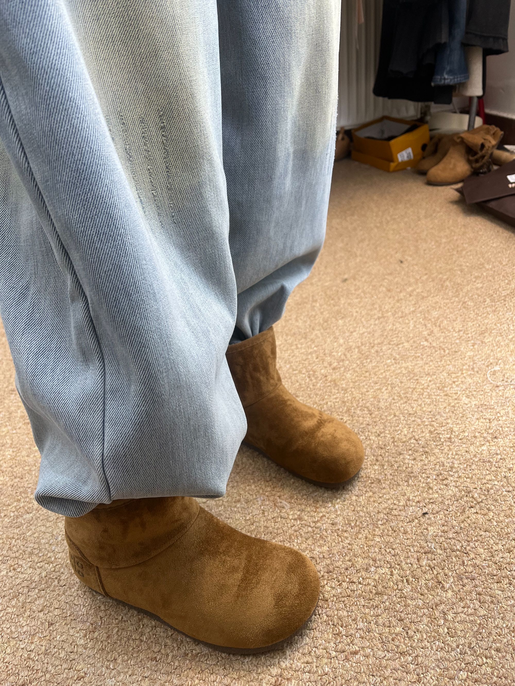 加绒加厚冬款短筒保暖靴