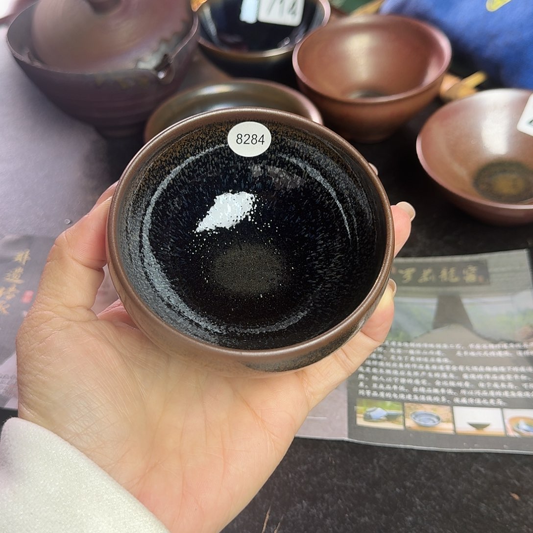 茶盏8284 柴烧手工主人杯