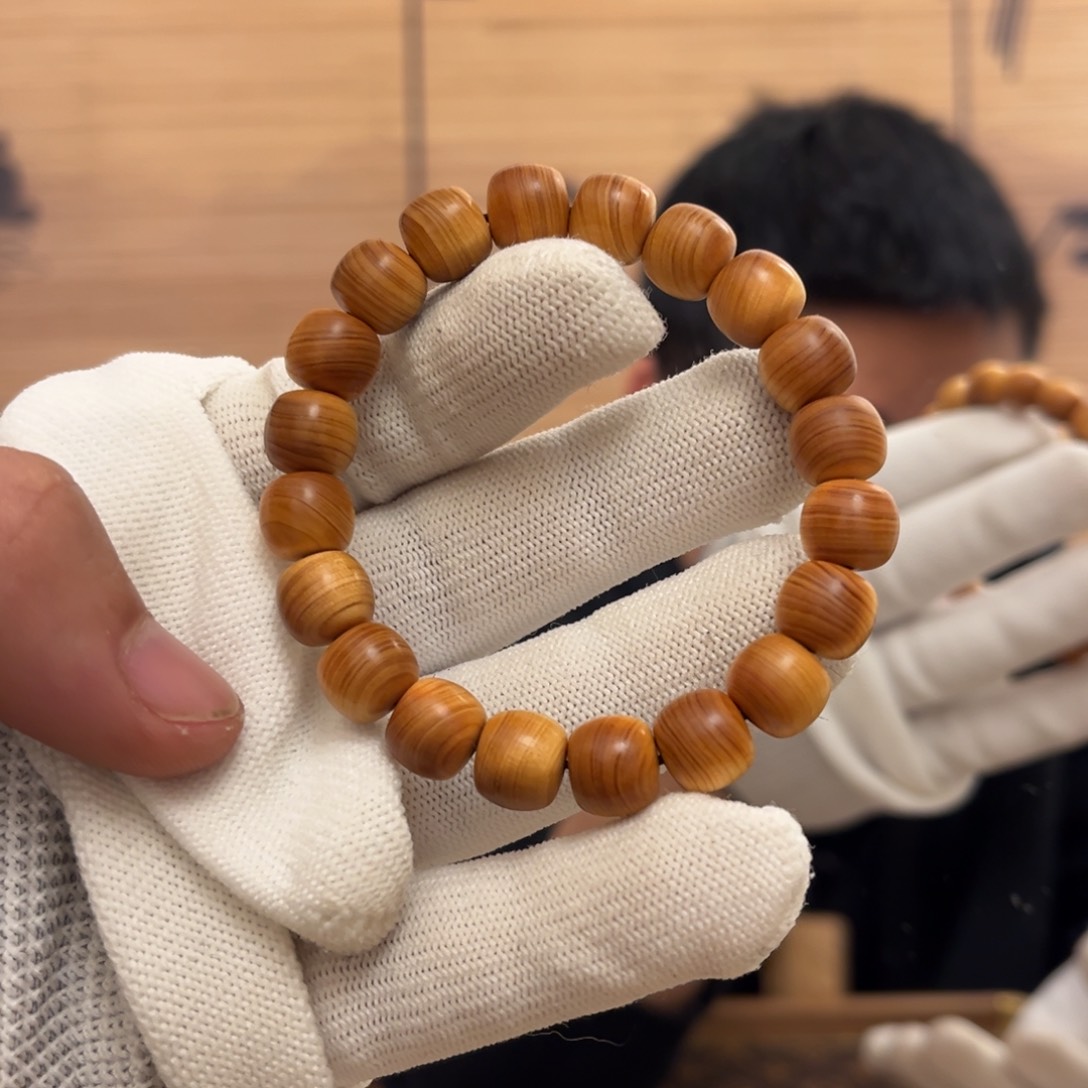 柏木（崖柏）手串/手链1.0老形红油甜香板根料