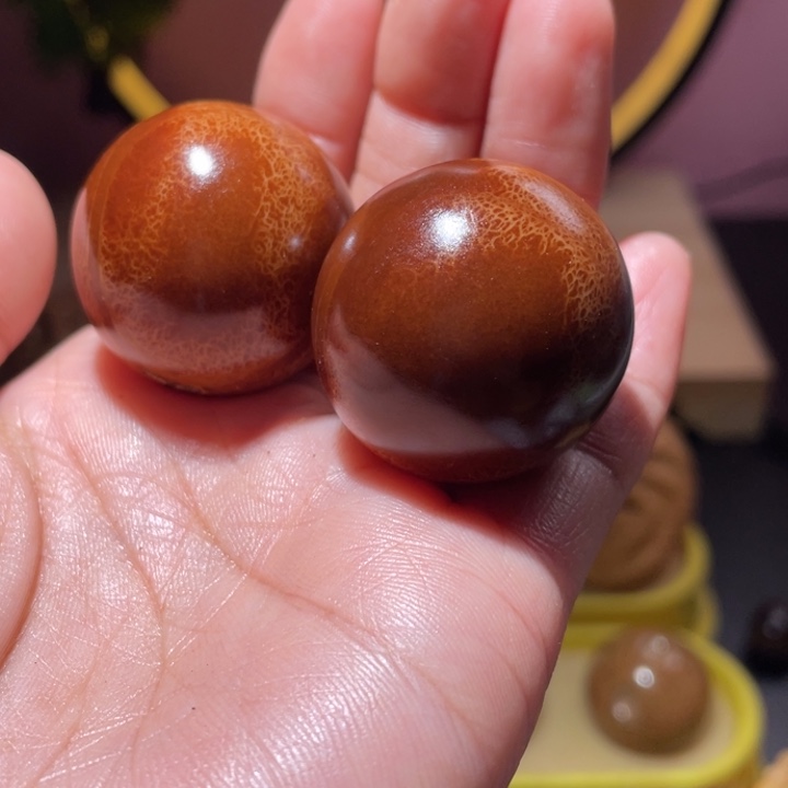 桃核把件圆橄榄核光珠