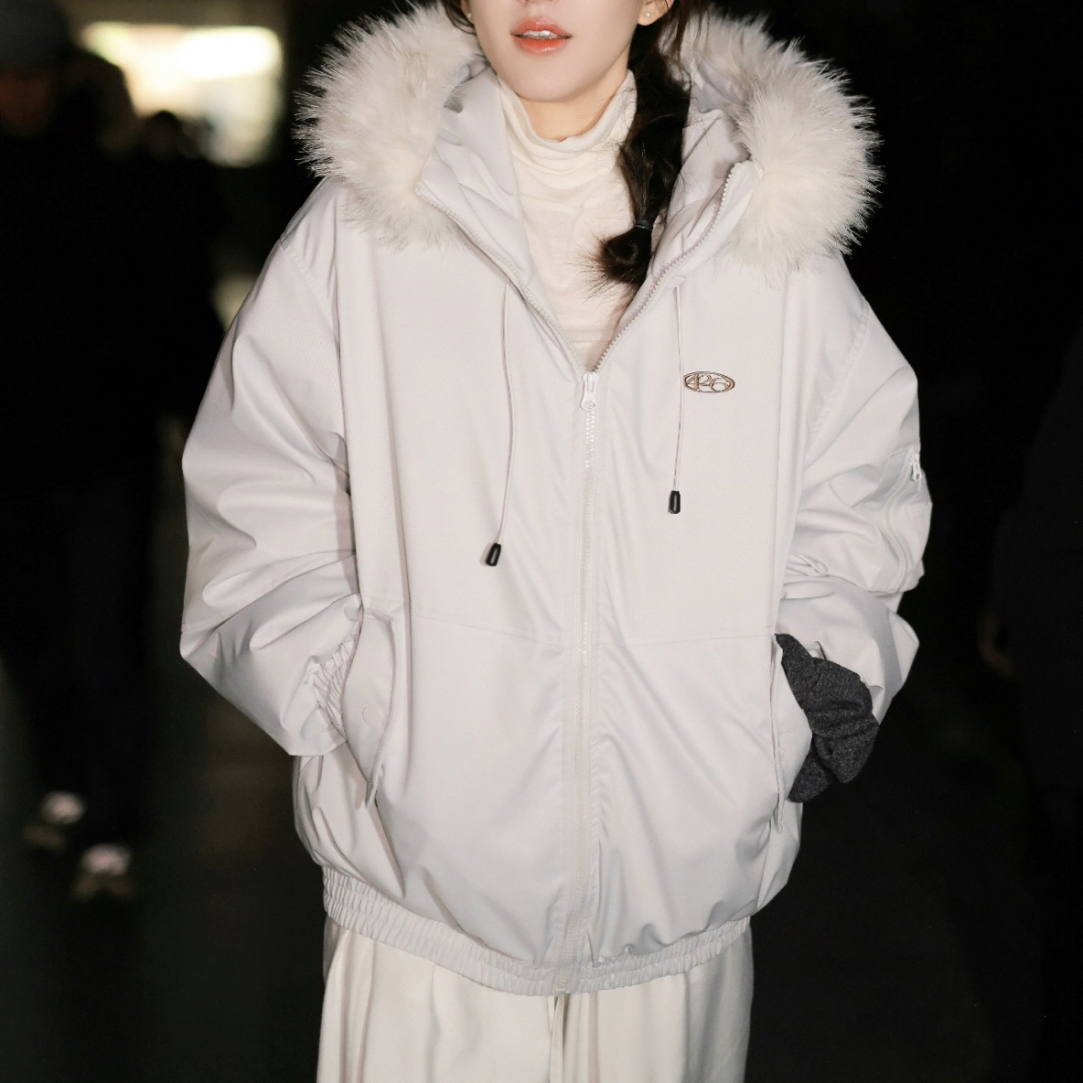 66家冬季保暖大毛领工装派克羽羽服