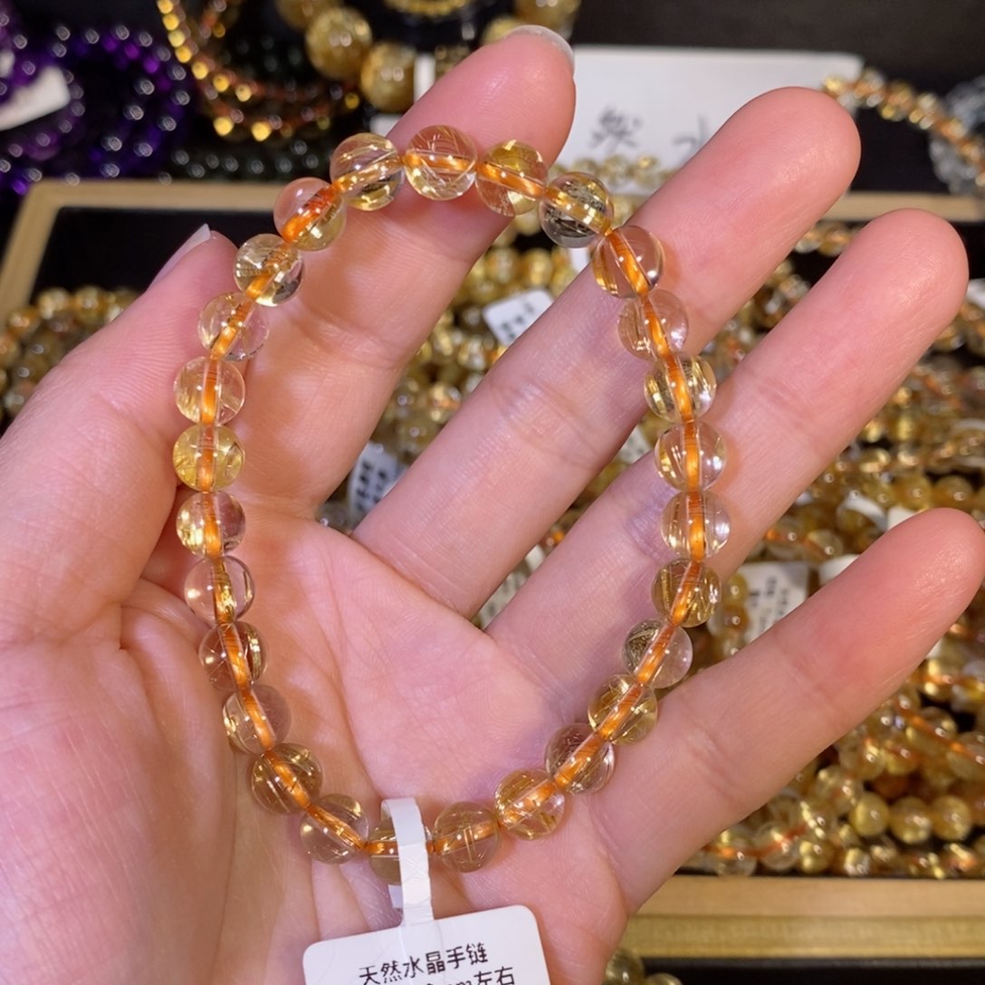 水晶手链未镶嵌陈*赢手链7.2mm