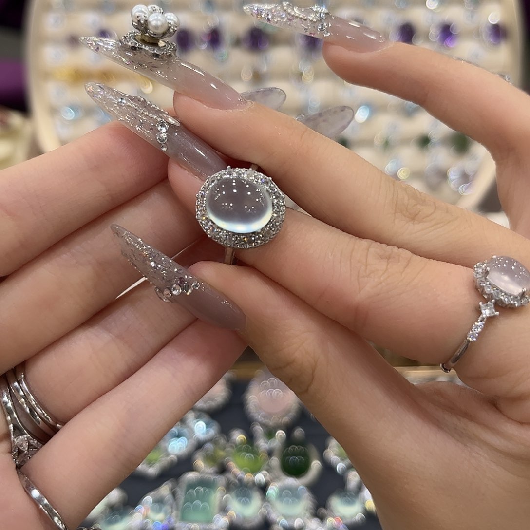 d***s蛇纹石玉银S925镶嵌女款