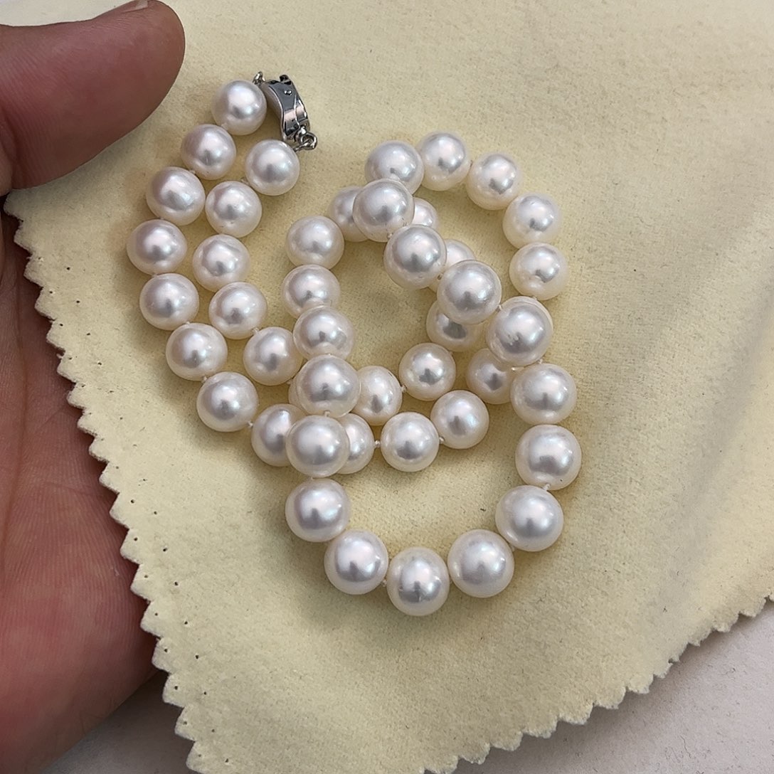 淡水珍珠颈饰银S925镶嵌