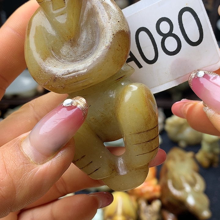 和田玉未镶嵌车挂