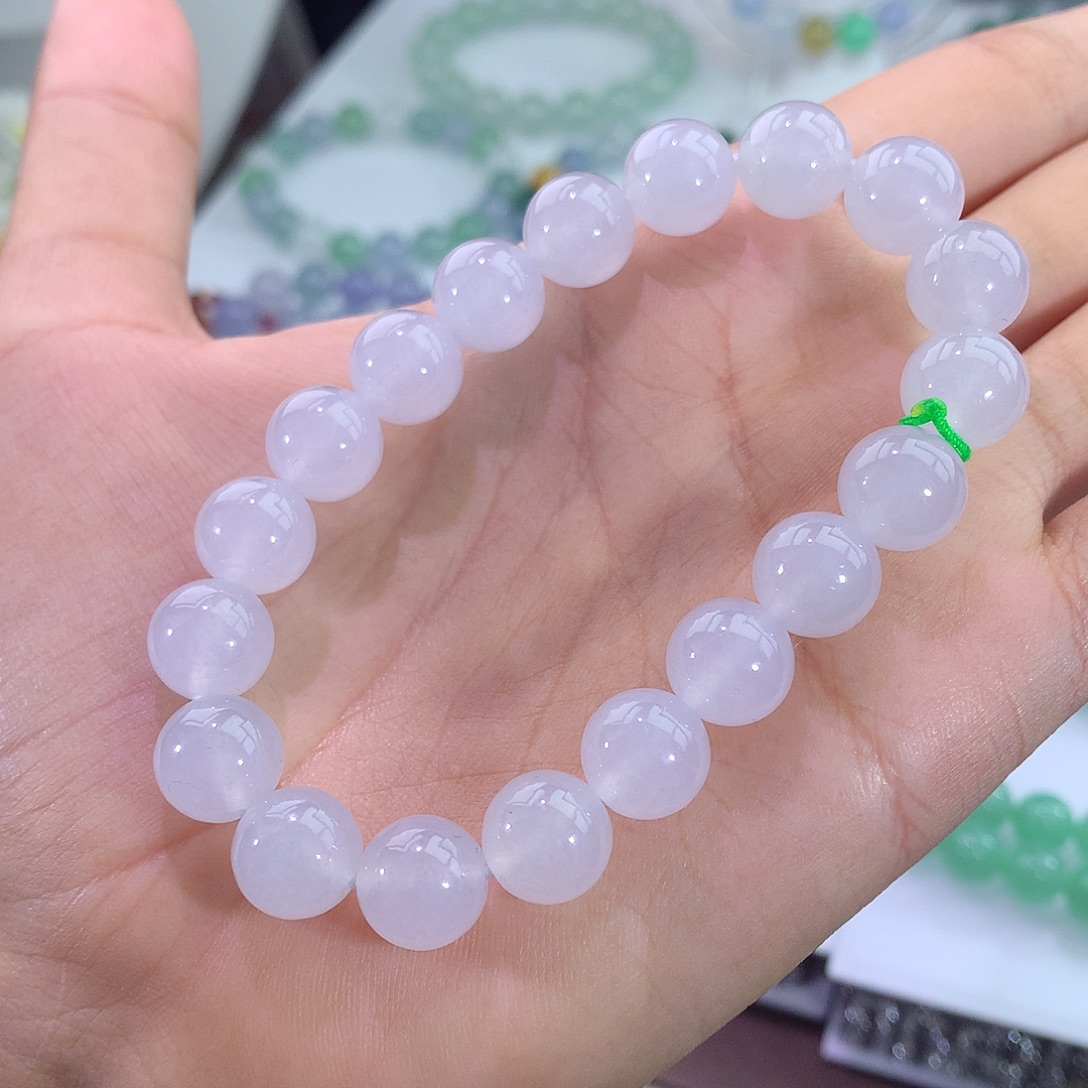 未镶嵌手链翡翠翡翠白月光手串