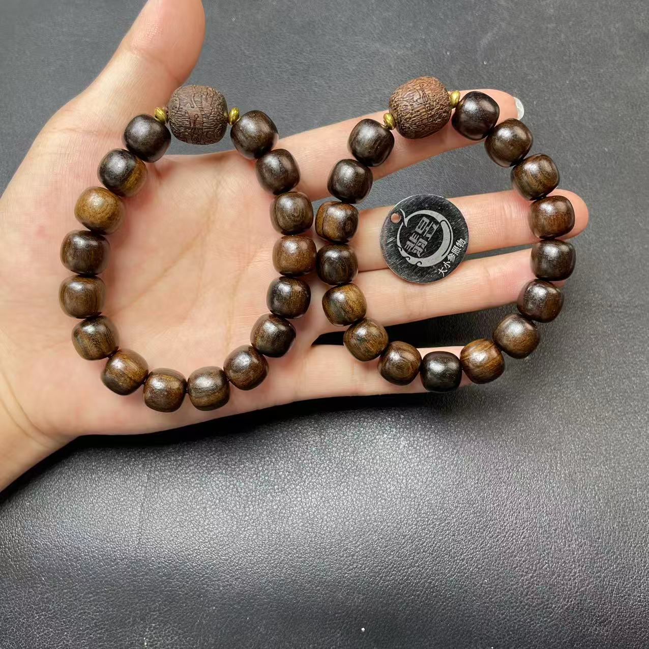 36255T02 -4N22-黑柿木手串-/约11+/约16颗/-多样性发其一