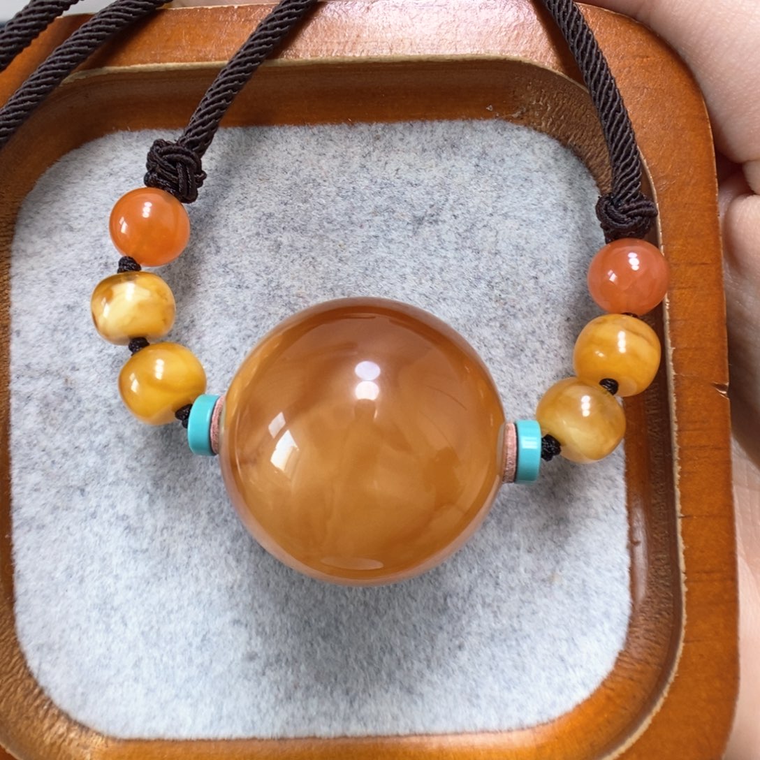 蜜蜡颈饰未镶嵌蜜蜡