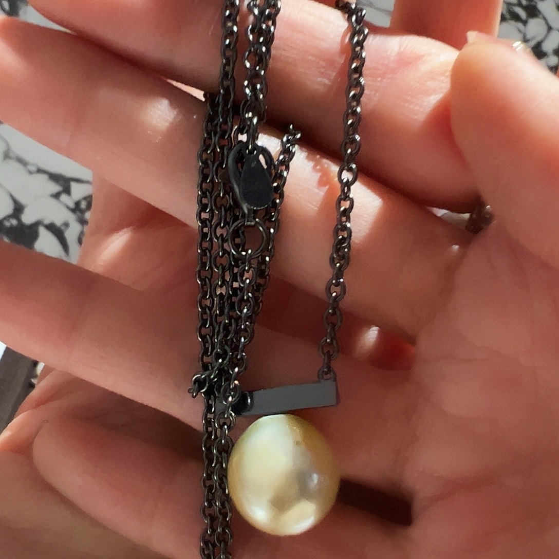 海水珍珠颈饰银S925镶嵌