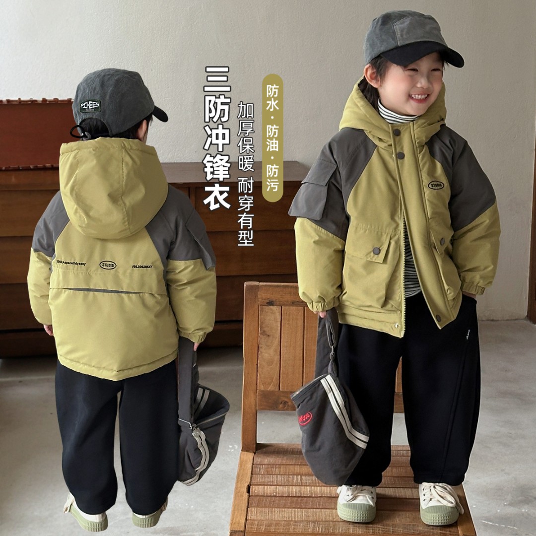儿童棉服男童冬款加厚棉衣2025新款冬装韩版 WG28552悠悠童话童装