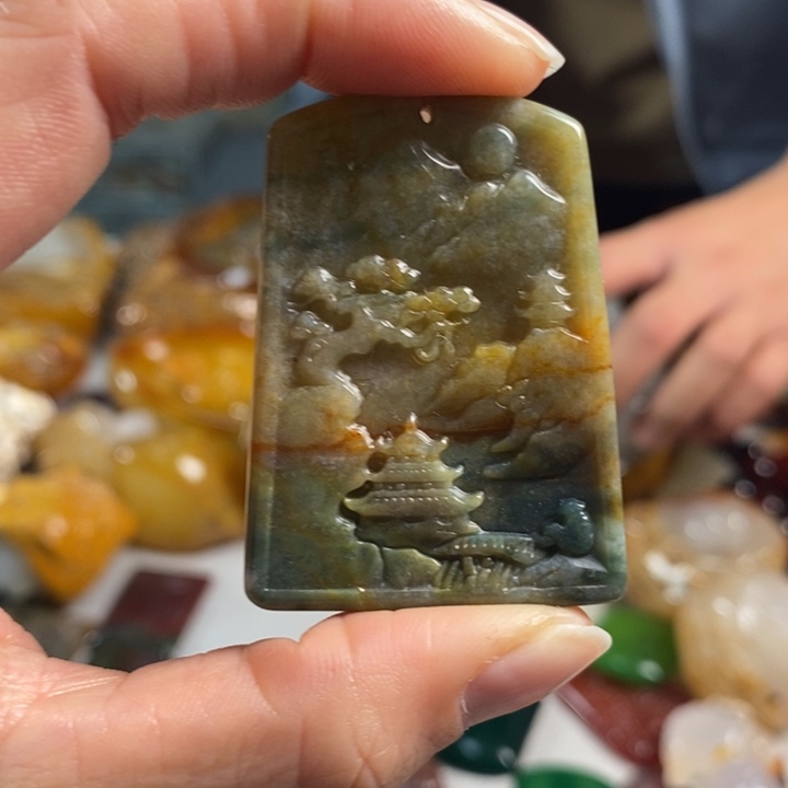 玛瑙/玉髓吊坠(不含链)未镶嵌