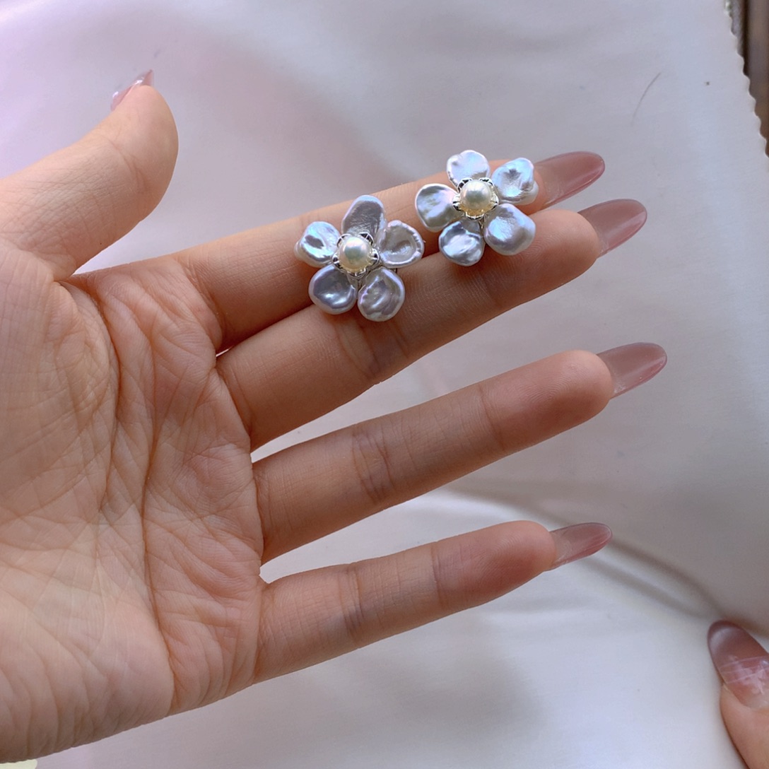 未镶嵌耳饰淡水珍珠