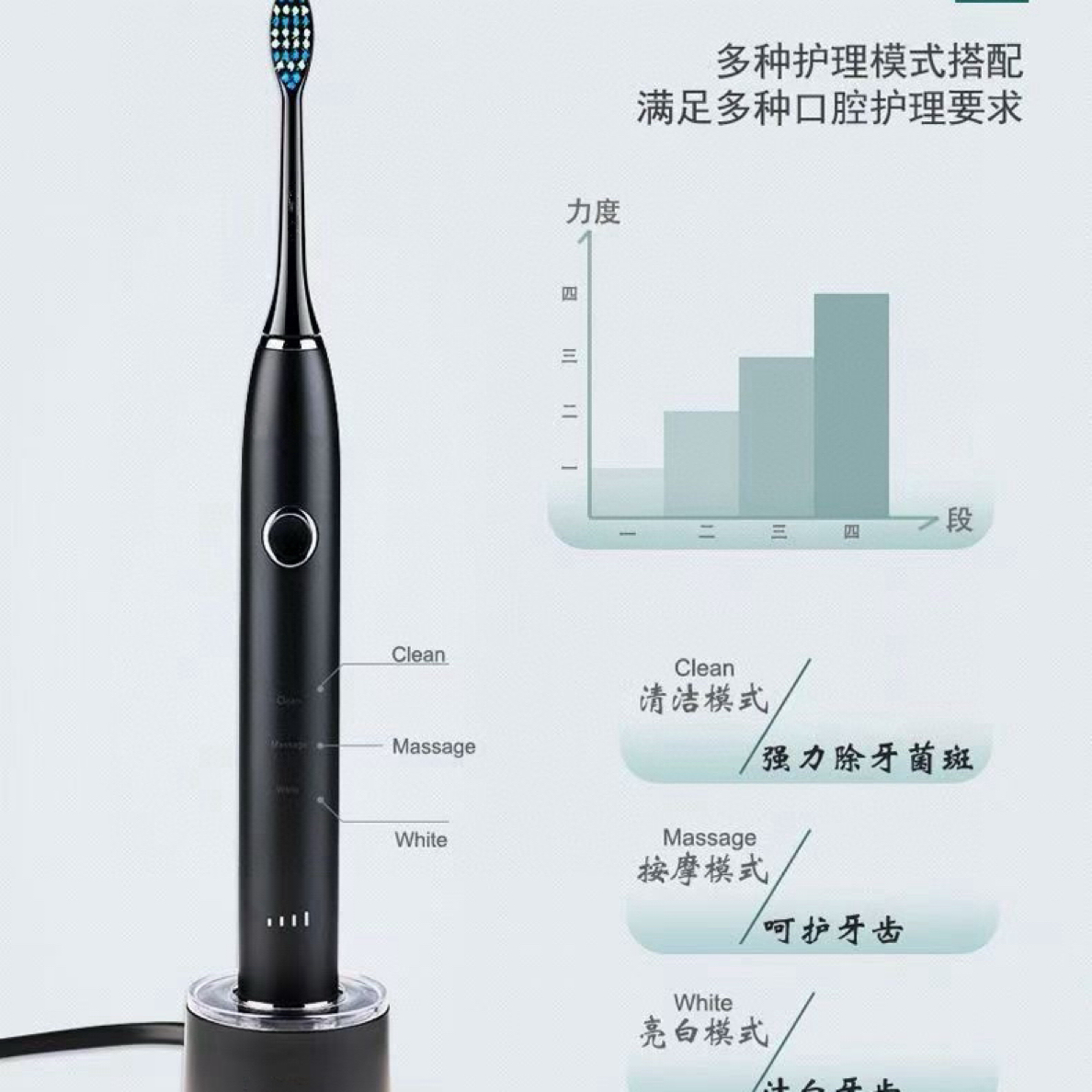 高端电动牙刷超声波成人全自动智能情侣款护龈防水礼盒装