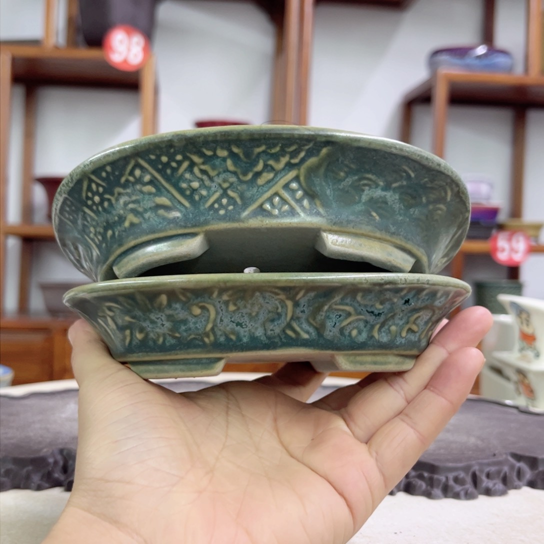 紫砂花盆瑕疵3-14-11.5。。。