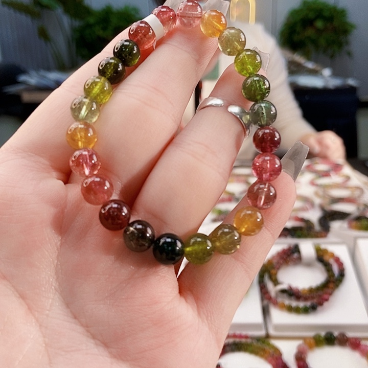 碧玺手链未镶嵌G2250单圈颜色微差发1