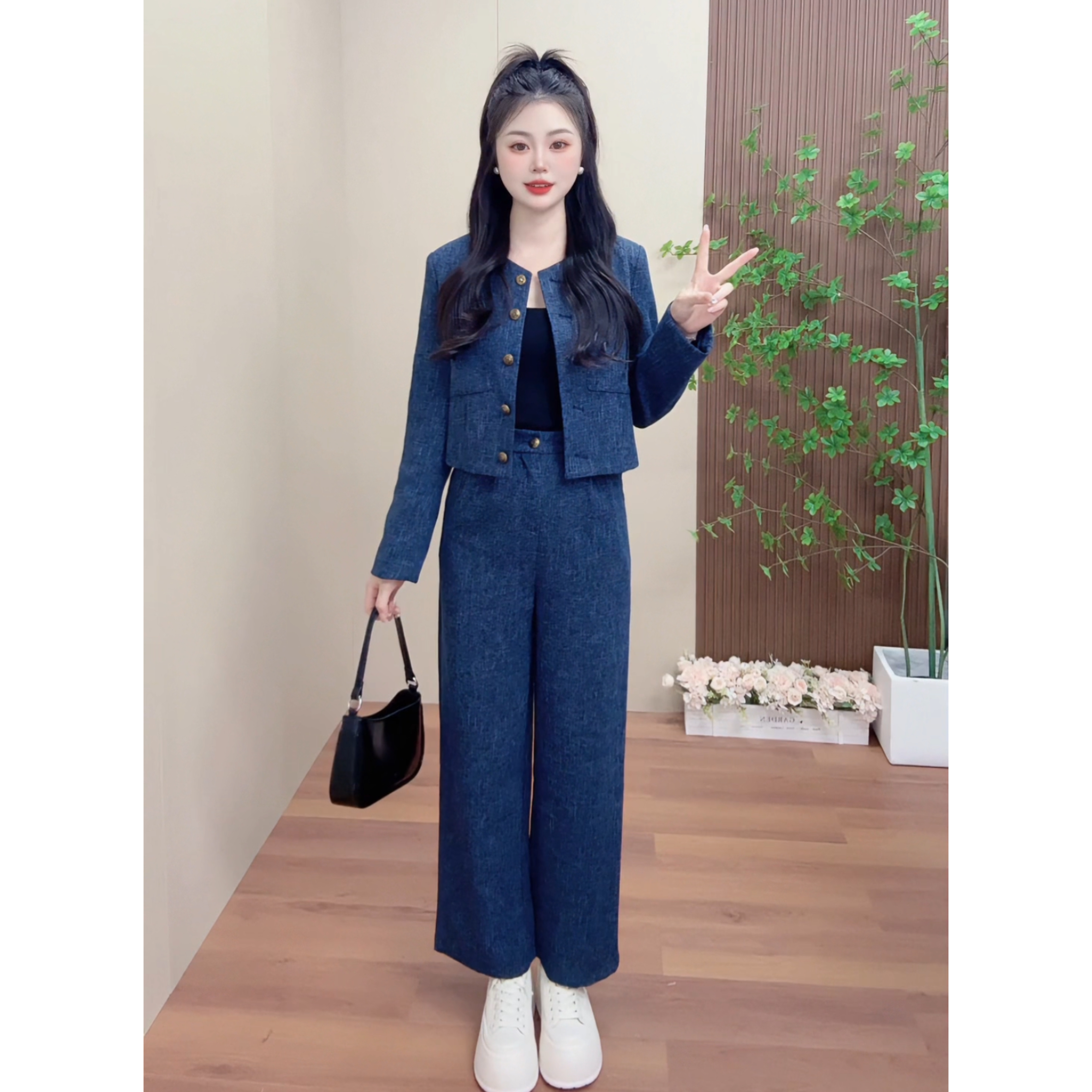 【MYC严选】2025秋季新款小个子小香风复古气质轻奢显高上下套装