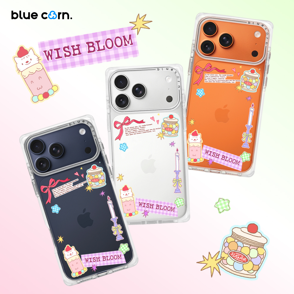 Bluecorn蓝色苞米糖果愿望 适用于iPhone17/16/15/Pro/Max手机壳