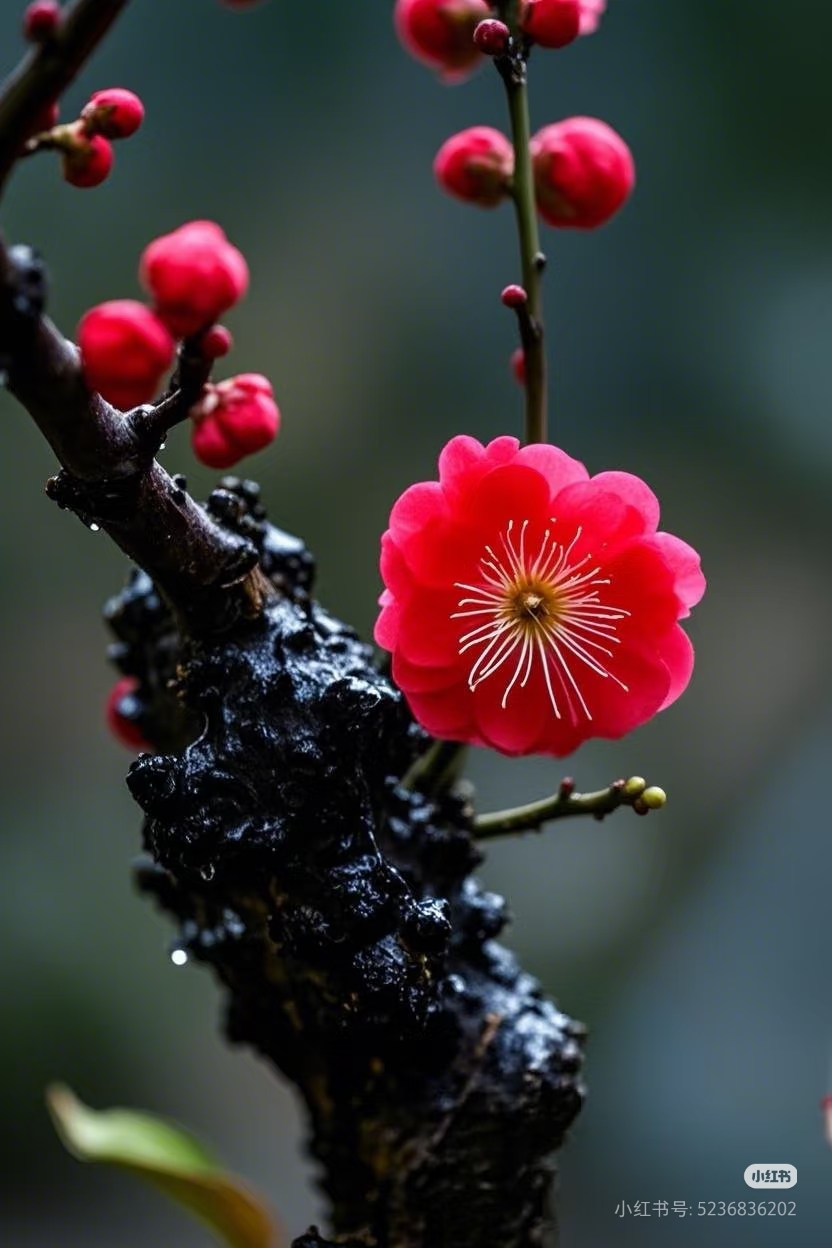 【10年红梅老桩】梅花朱砂梅耐寒盆栽苗造型盆景阳台庭院当年开花