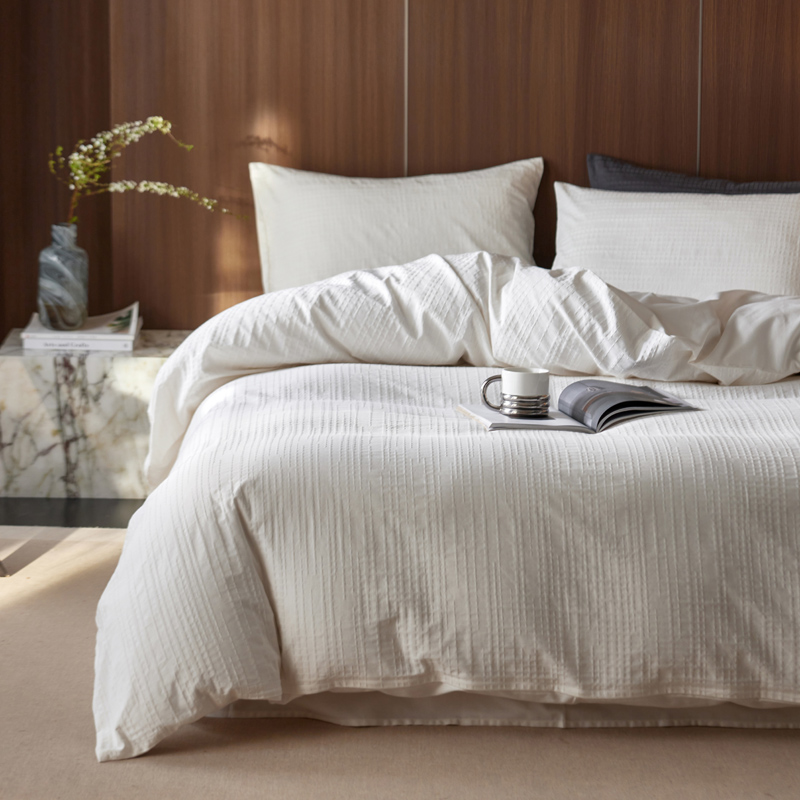 【云裳之享】厚织提花四件套透气60支水洗棉A类轻奢床上用品