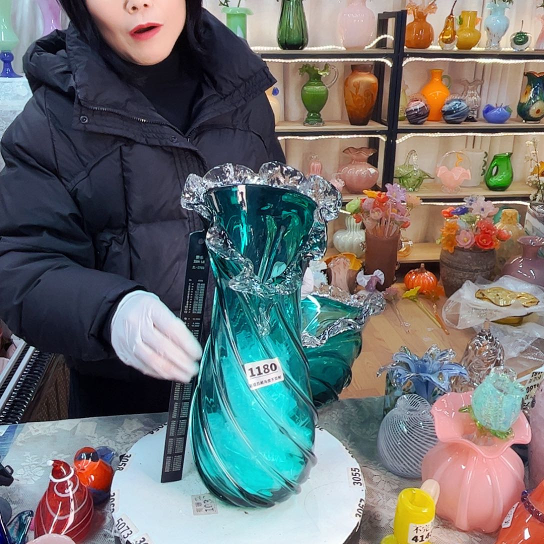 花瓶家悦美居琉璃摆件