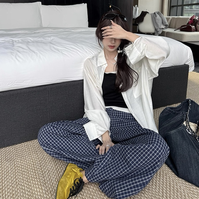 25秋冬情侣睡裤男女款秋冬加绒加厚可外穿格子家居裤保暖家居裤