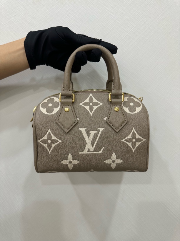 99新 LouisVuitton/路易威登 大象灰全皮speedy 20(25年票)