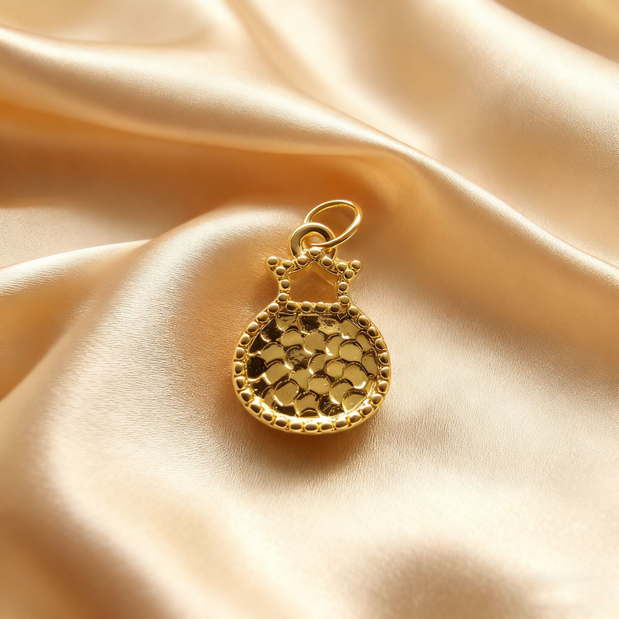 【黄金】足金999碎冰冰福袋素金 圆环 5D工艺CY278