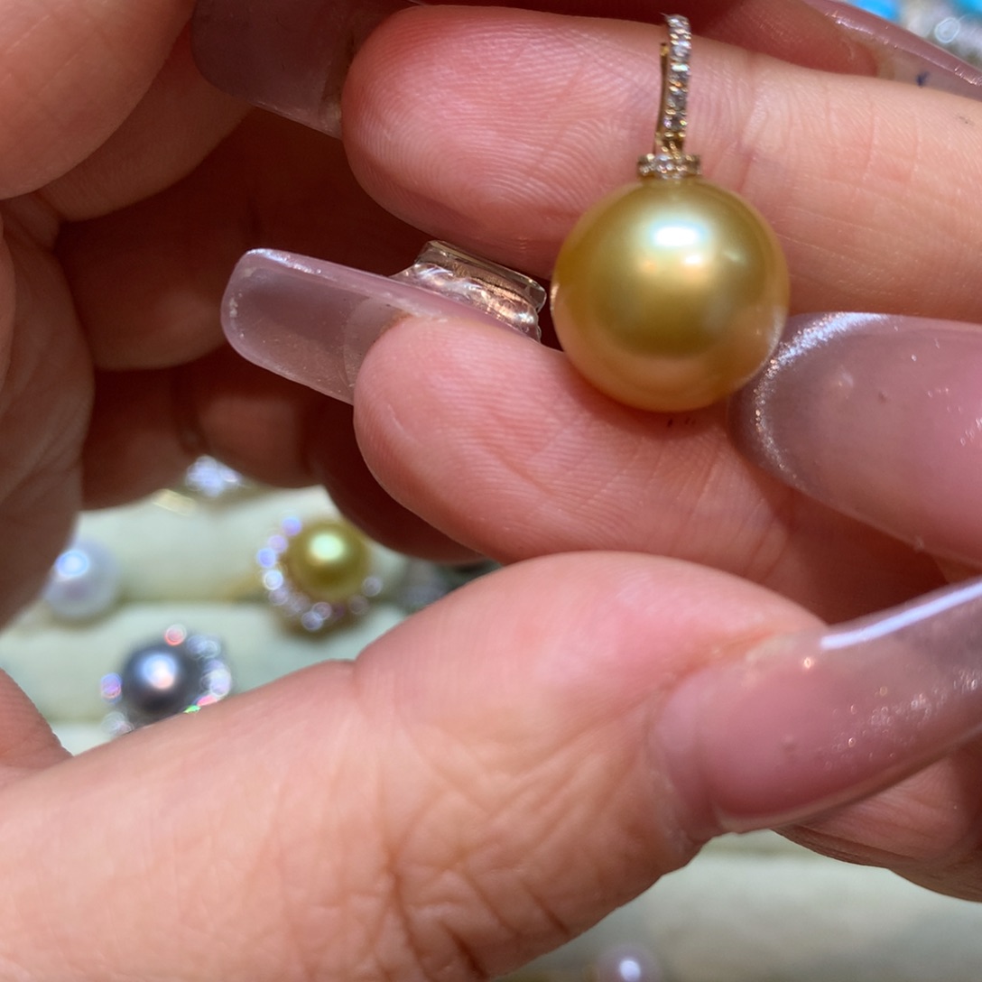 海水珍珠颈饰14K金镶嵌