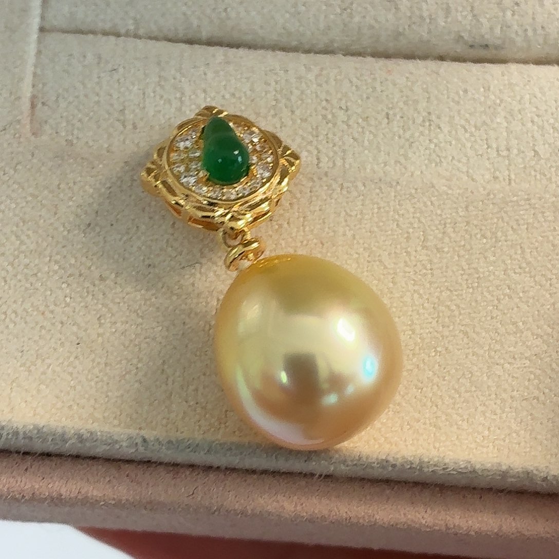 颈饰银S925镶嵌海水珍珠