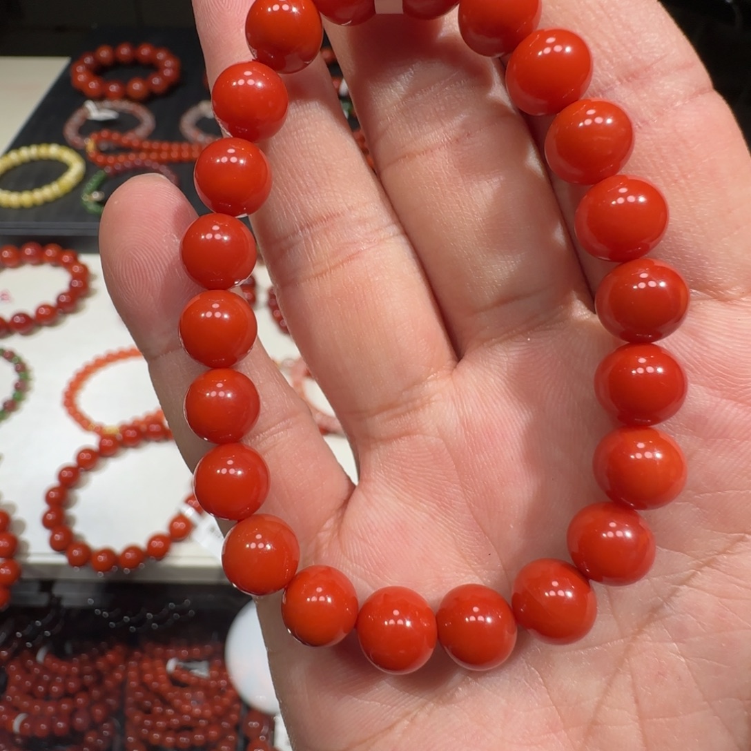 南红玛瑙未镶嵌手链，发货一个