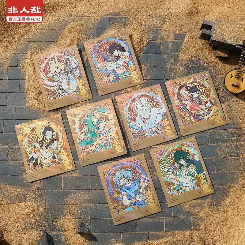 非人哉x敦煌画院联名 伎乐飞天系列伪拍立得盲盒动漫