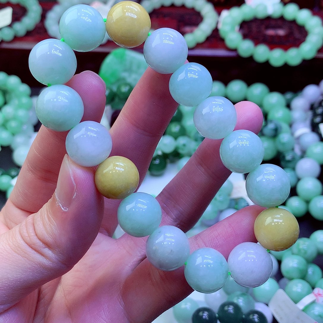 翡翠未镶嵌毛衣链