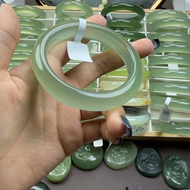 ****蛇纹石玉合金手镯