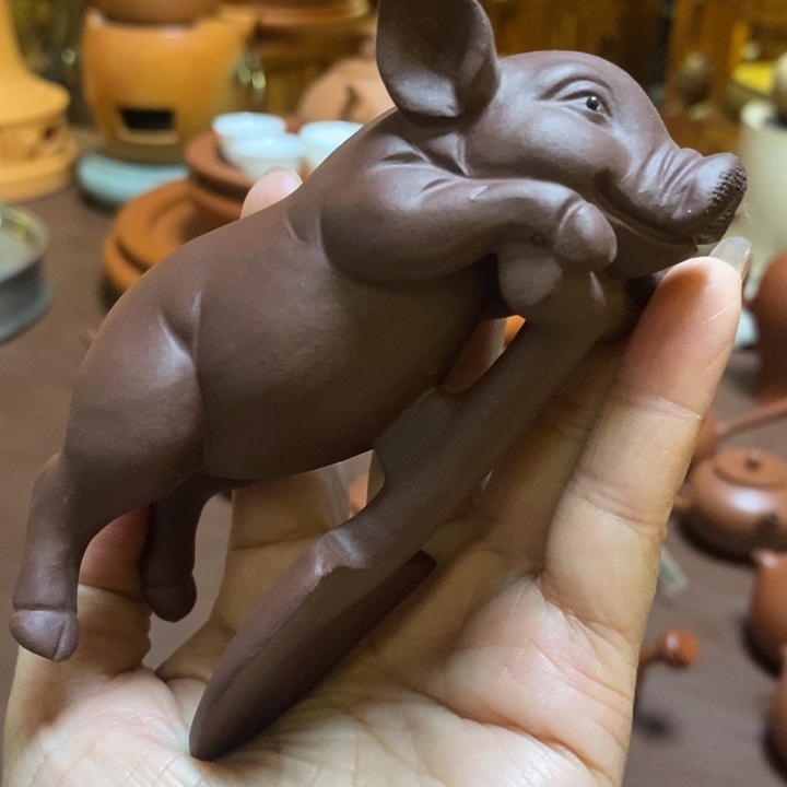 紫泥茶宠摆件猪猪