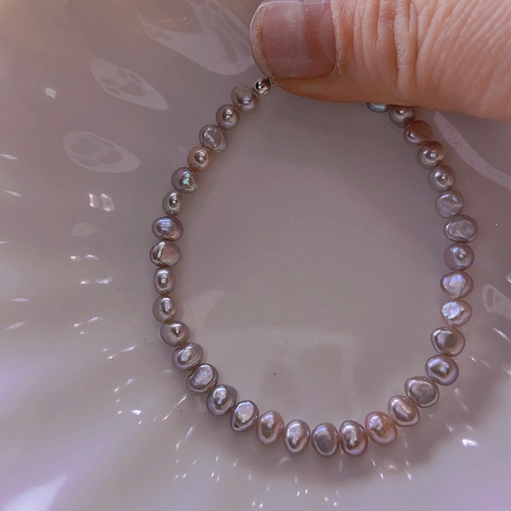 淡水珍珠手绳合金