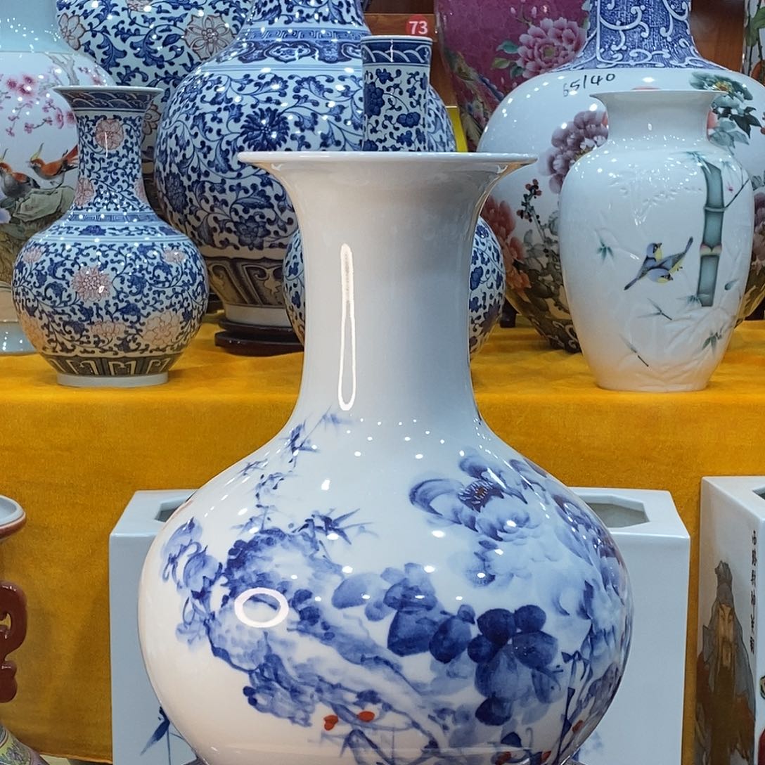 摆件岁**痕景德镇陶瓷赏瓶