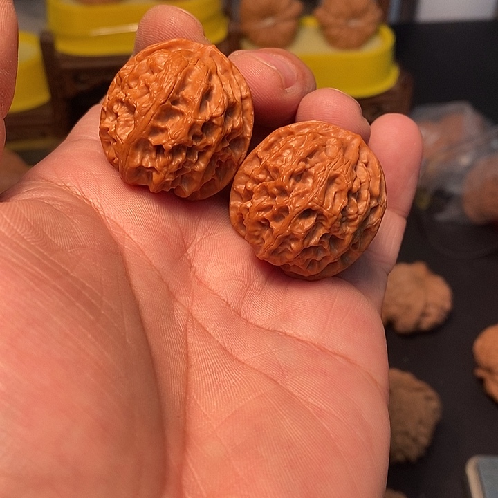 h***o吊坠文玩核桃33尺，苹果园手捻