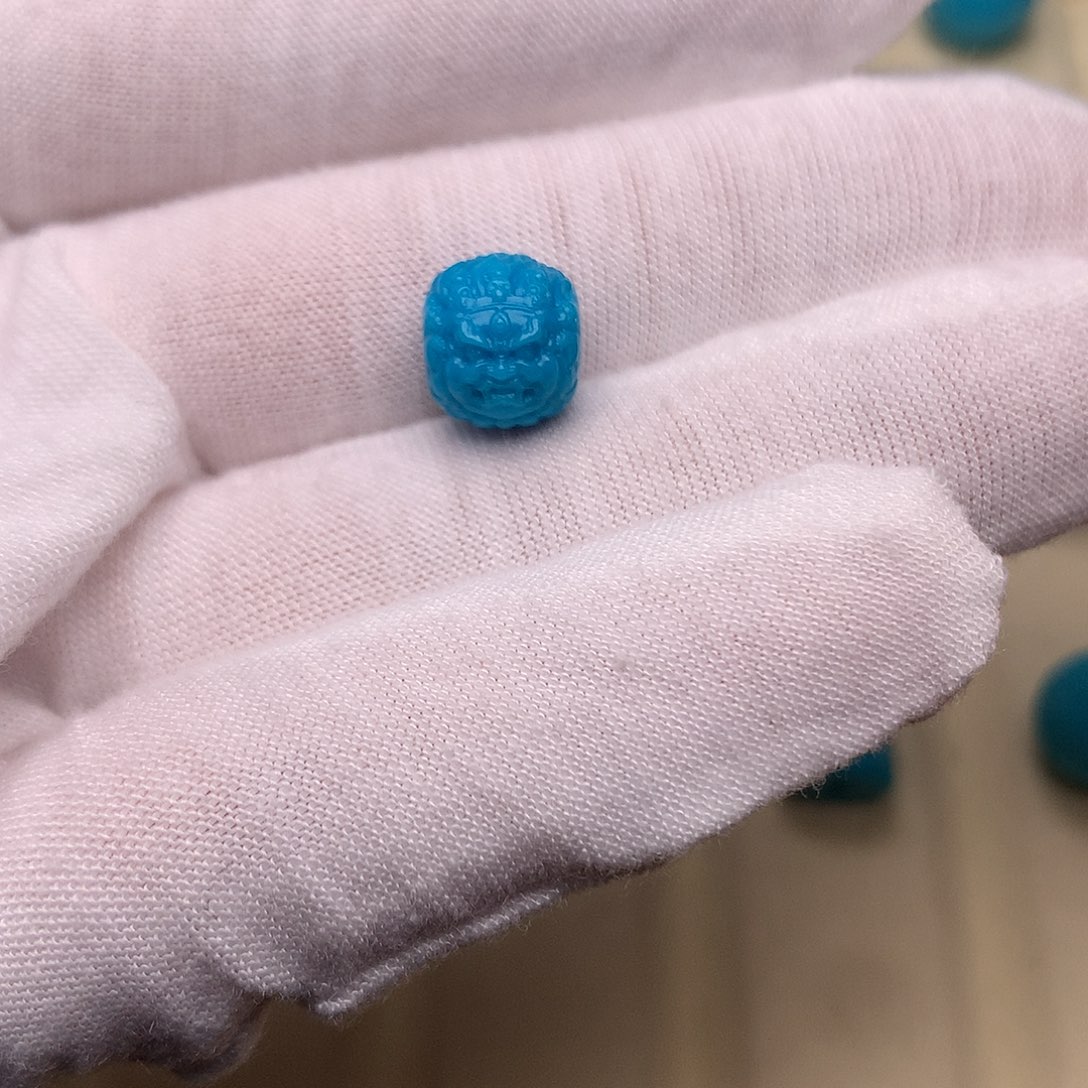 绿松石未镶嵌绿松石黑天9.7