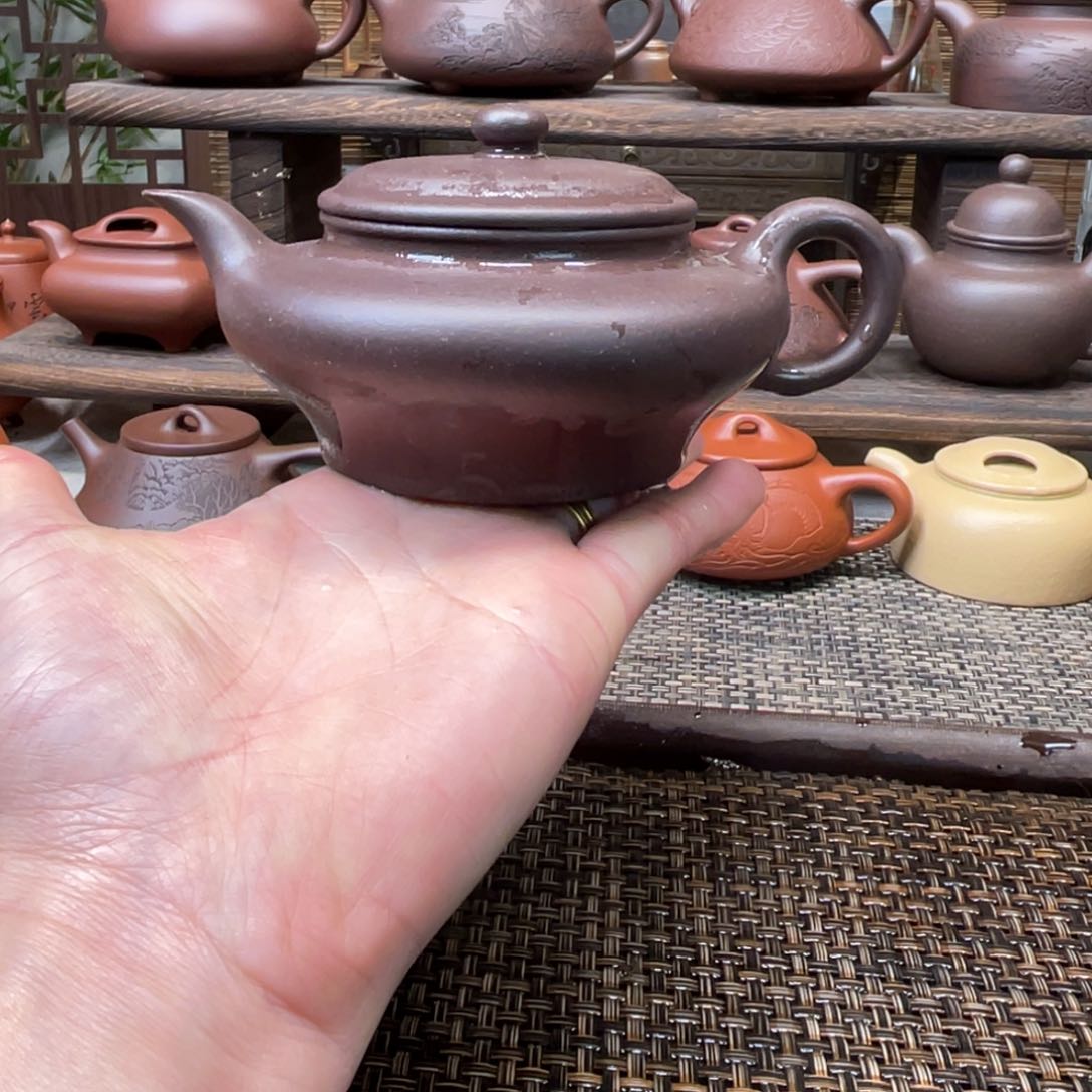 紫砂茶壶宜兴原矿紫砂手工制200